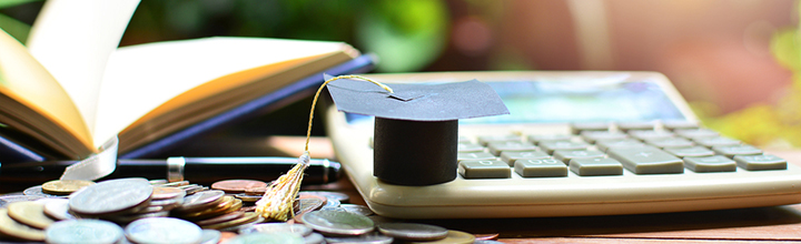 Graduation Cap on calculator